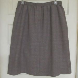 Retro Alfred Dunner Brown and Tan Skirt